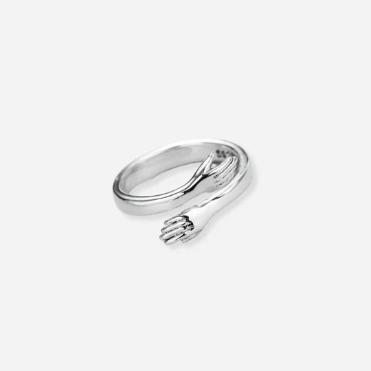 Silver Adjustable Hug Ring