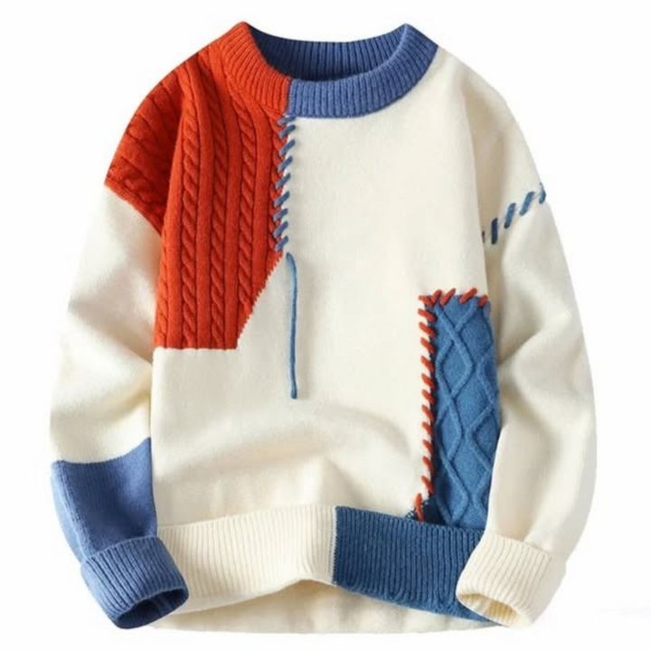 Milo | Vintage Knit Patch Sweater