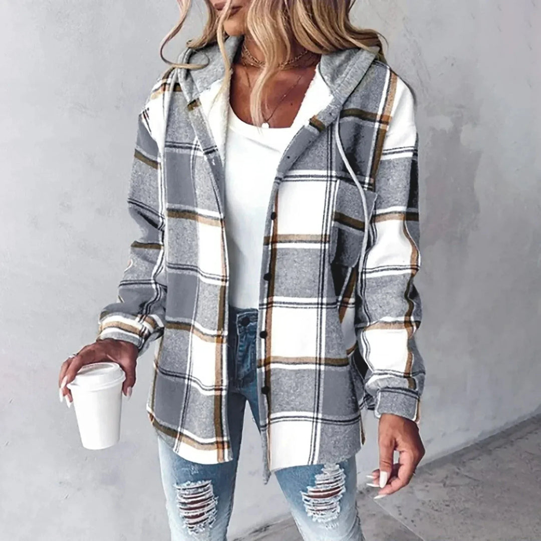 Sara Flannel Hoodie