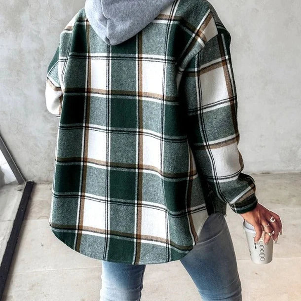 Sara Flannel Hoodie