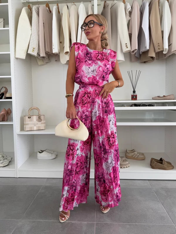 Jenna | Pleated Wide Leg Set