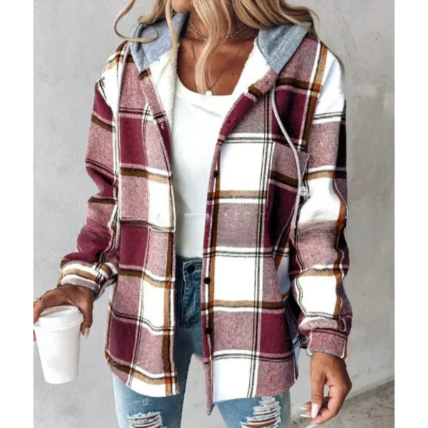 Sara Flannel Hoodie