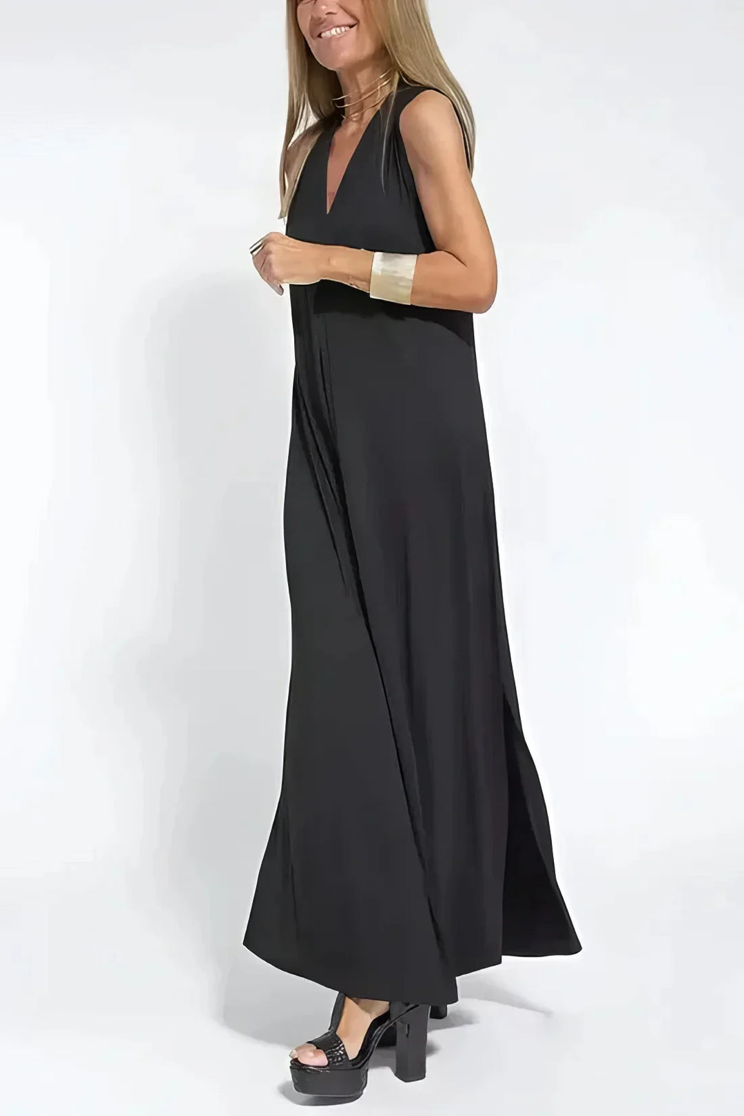 Sylvia - Elegant Long Dress + FREE Matching Cardigan