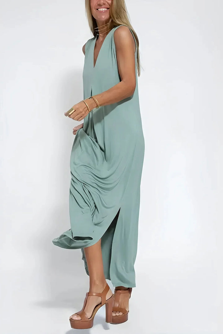 Sylvia - Elegant Long Dress + FREE Matching Cardigan